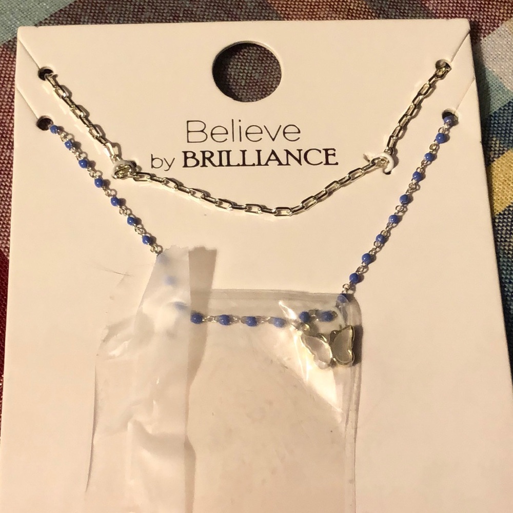Believe by Brilliance Fine Silver Plates Genuine Stone.